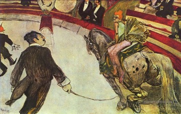au cirque fernando le cavalier 1888 Toulouse Lautrec Henri de Peinture à l'huile